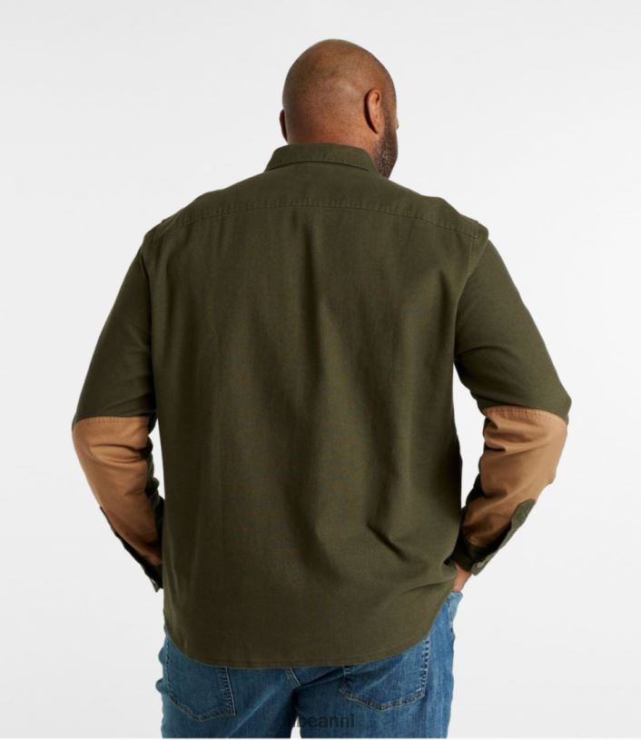 L.L.Bean Heren kenmerkend robuust, zacht twill overhemd loden kleding VT064724 - Image 5