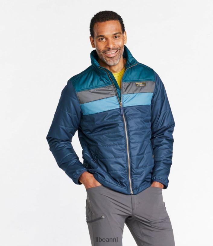 L.L.Bean Heren klassiek bergjasje met puffer kelpgroen/nautisch marineblauw bovenkleding VT0645959 - Image 2