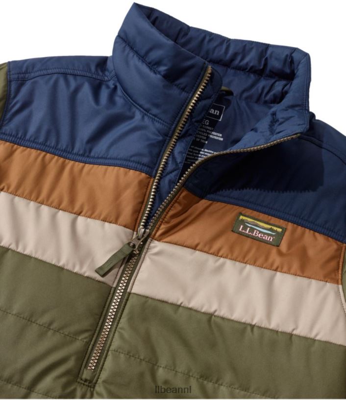 L.L.Bean Heren klassieke bergpufferpullover kelpgroen/nautisch marineblauw bovenkleding VT0643475 - Image 6