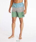 L.L.Bean Heren klassieke supplex sportshort piek oranje/blauw kwarts/houtrook kleding VT064292 - Image 2