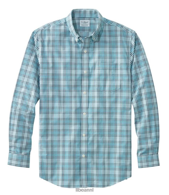 L.L.Bean Heren kreukvrij kennebunk sportshirt echte wintertaling kleding VT0645017 - Image 1