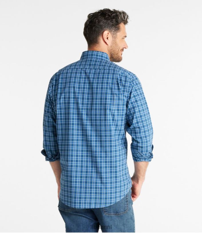 L.L.Bean Heren kreukvrij kennebunk sportshirt grijze steward kleding VT0645992 - Image 3