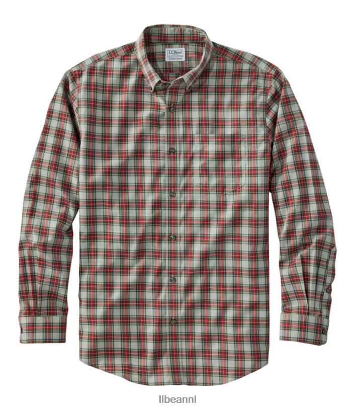 L.L.Bean Heren kreukvrij kennebunk sportshirt grijze steward kleding VT0645992 - Image 1