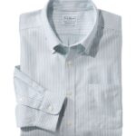 L.L.Bean Heren kreukvrij klassiek Oxford-overhemd antiek groen kleding VT0645023