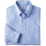 L.L.Bean Heren kreukvrij klassiek Oxford-overhemd frans blauw kleding VT064682