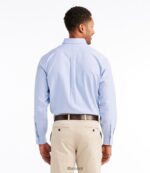 L.L.Bean Heren kreukvrij klassiek Oxford-overhemd frans blauw kleding VT064682 - Image 3