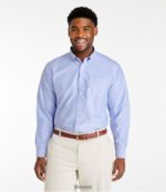 L.L.Bean Heren kreukvrij klassiek Oxford-overhemd frans blauw kleding VT064682 - Image 4