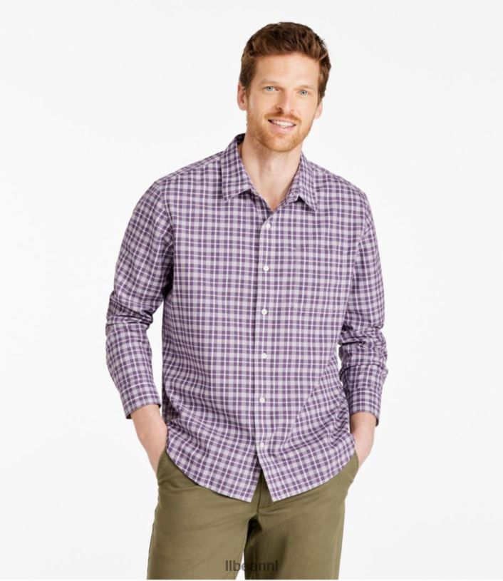 L.L.Bean Heren kreukvrij ultrazacht geborsteld katoenen overhemd guldenroede kleding VT0647180 - Image 2
