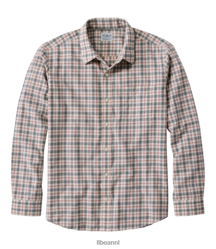 L.L.Bean Heren kreukvrij ultrazacht geborsteld katoenen overhemd guldenroede kleding VT0647180 - Image 1