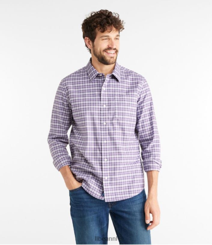 L.L.Bean Heren kreukvrij ultrazacht geborsteld katoenen overhemd zachte sparren kleding VT064295 - Image 2