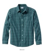 L.L.Bean Heren kreukvrij ultrazacht geborsteld katoenen overhemd zachte sparren kleding VT064295