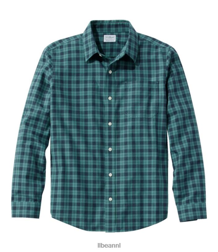 l_l_bean_heren_kreukvrij_ultrazacht_geborsteld_katoenen_overhemd_zachte_sparren_kleding_vt064295.jpg L.L.Bean Heren kreukvrij ultrazacht geborsteld katoenen overhemd zachte sparren kleding VT064295 - Image 1