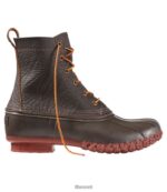 L.L.Bean Heren laarzen donkerbruin/baksteenrood schoenen VT0641048