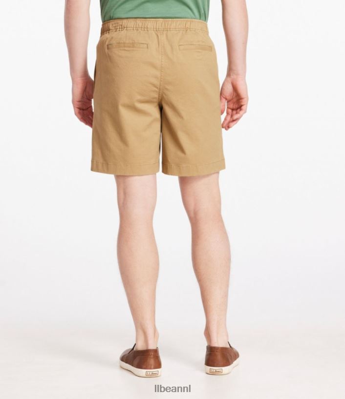 L.L.Bean Heren Lakewashed stretch kaki short stormgrijs kleding VT0643133 - Image 3