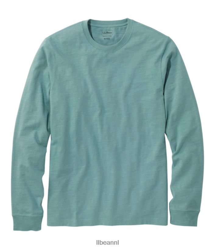 L.L.Bean Heren Lakewashed T-shirt van biologisch katoen zeepijnboom kleding VT0645851 - Image 1