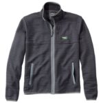 L.L.Bean Heren luchtlicht gebreide volledige ritssluiting legering grijs kleding VT0646466