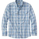 L.L.Bean Heren no-flyzone shirt met lange mouwen marineblauw kleding VT0643295