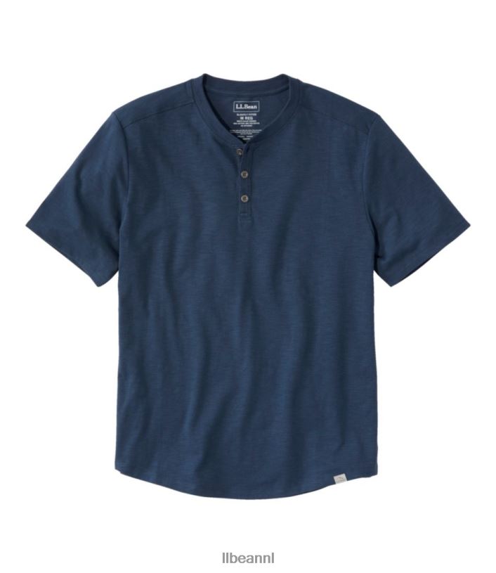 L.L.Bean Heren ontdekkingsreiziger slub T-shirt nautische marine kleding VT0643238 - Image 1