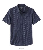 L.L.Bean Heren overhemd van biologisch katoen met knoopsluiting aan de voorkant warme koraalvissen kleding VT0643493