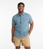 L.L.Bean Heren overhemd van biologisch katoen met knoopsluiting aan de voorkant warme koraalvissen kleding VT0643493 - Image 4