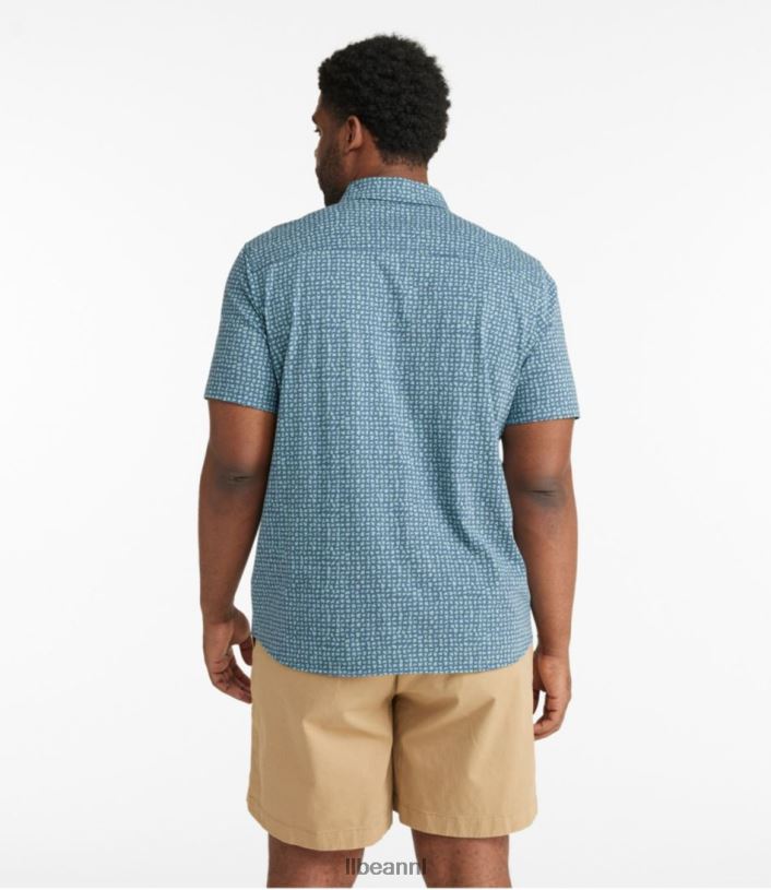L.L.Bean Heren overhemd van biologisch katoen met knoopsluiting aan de voorkant warme koraalvissen kleding VT0643493 - Image 5