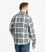 L.L.Bean Heren Schots geruit flanellen overhemd indigo tartan kleding VT06437 - Image 5