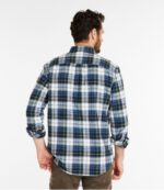 L.L.Bean Heren Schots geruit flanellen overhemd indigo tartan kleding VT064400 - Image 3