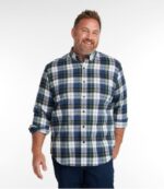 L.L.Bean Heren Schots geruit flanellen overhemd indigo tartan kleding VT064400 - Image 4