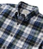L.L.Bean Heren Schots geruit flanellen overhemd indigo tartan kleding VT064400 - Image 6