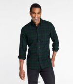 L.L.Bean Heren Schots geruit flanellen overhemd indigo tartan kleding VT064505 - Image 2