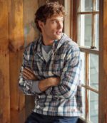 L.L.Bean Heren Schots geruit flanellen overhemd zwart horloge kleding VT0646649 - Image 6