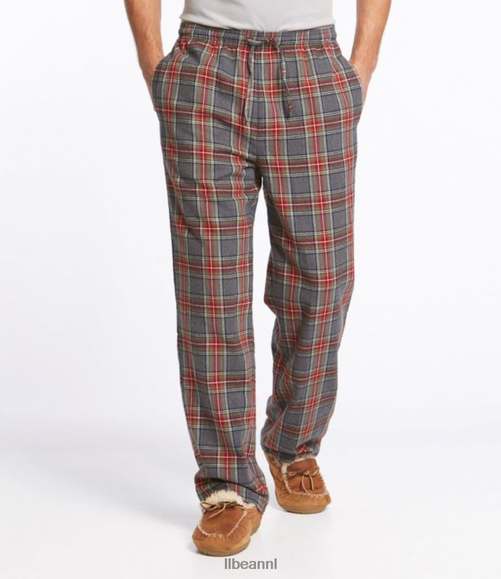 L.L.Bean Heren Schotse geruite flanellen slaapbroek vintage tartan kleding VT0646514 - Image 2