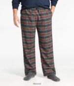L.L.Bean Heren Schotse geruite flanellen slaapbroek vintage tartan kleding VT0646514 - Image 4