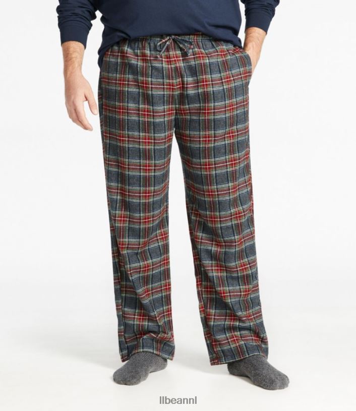 L.L.Bean Heren Schotse geruite flanellen slaapbroek vintage tartan kleding VT0646514 - Image 4