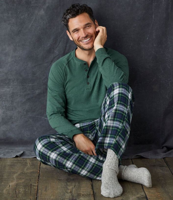 L.L.Bean Heren Schotse geruite flanellen slaapbroek vintage tartan kleding VT0646514 - Image 6