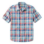 L.L.Bean Heren seersucker overhemd van biologisch katoen klokje kleding VT0643100