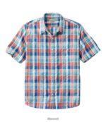 L.L.Bean Heren seersucker overhemd van biologisch katoen klokje kleding VT0643100