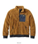 L.L.Bean Heren Sherpafleece jack antiek goud/carbon marine bovenkleding VT0645947