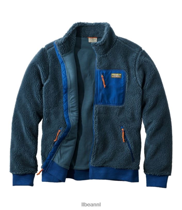 L.L.Bean Heren Sherpafleece jack antiek goud/carbon marine bovenkleding VT0645947 - Image 6