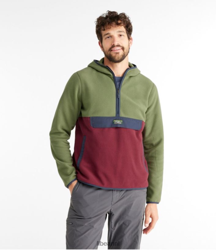 L.L.Bean Heren sleep fleece donkerbrons geo/carbon navy kleding VT0643655 - Image 2