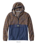 L.L.Bean Heren sleep fleece donkerbrons geo/carbon navy kleding VT0643655