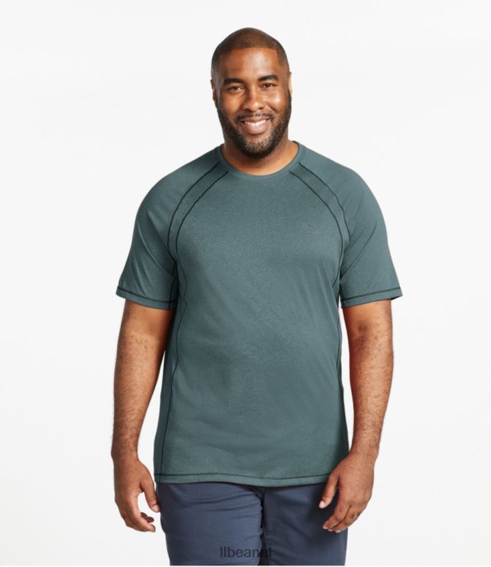 L.L.Bean Heren sneldrogend trail-T-shirt met korte mouwen grafiet kleding VT0643154 - Image 4