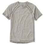 L.L.Bean Heren sneldrogend trail-T-shirt met korte mouwen houtrook kleding VT0646952