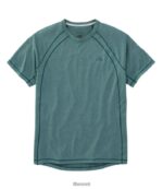 L.L.Bean Heren sneldrogend trail-T-shirt met korte mouwen zachte sparren kleding VT064265