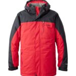 L.L.Bean Heren stoere ridge parka donkerrood/zwart bovenkleding VT064733
