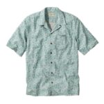 L.L.Bean Heren tropen shirt jeneverbessenzeeschelpen kleding VT0644630