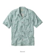 L.L.Bean Heren tropen shirt jeneverbessenzeeschelpen kleding VT0644630