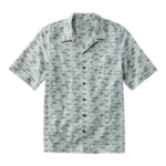 L.L.Bean Heren tropen shirt zilverberk vis kleding VT0647174