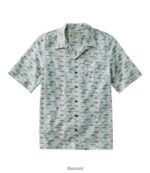L.L.Bean Heren tropen shirt zilverberk vis kleding VT0647174