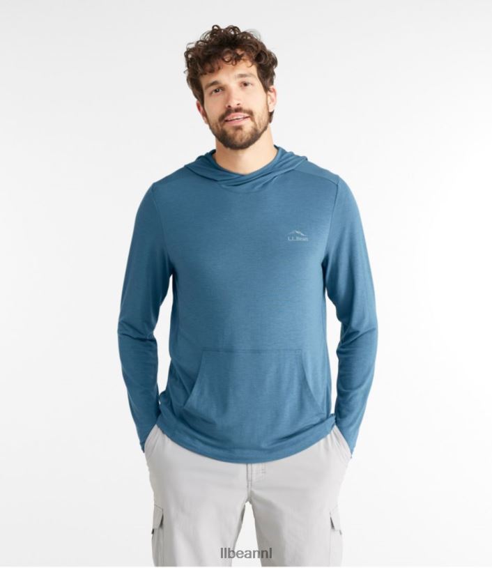 L.L.Bean Heren Tropicalwear comfortabele hoodie bleek turkoois kleding VT0641285 - Image 2